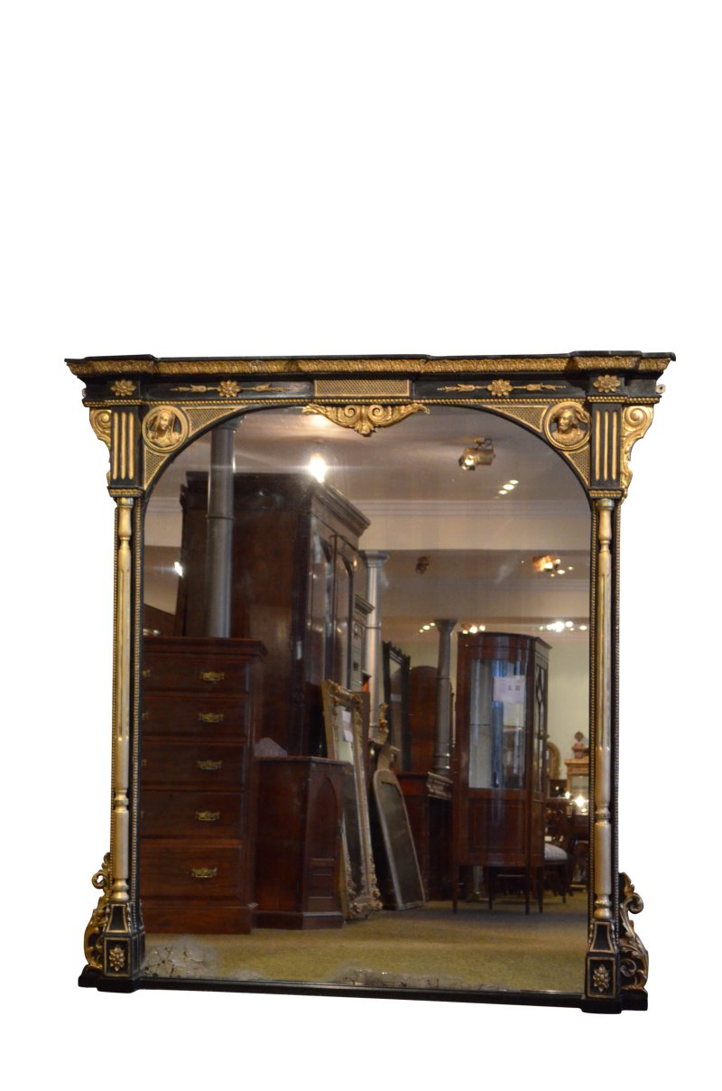 Superb Large Victorian Gilt Wall Mirror Overmantel H164cm - Image 4
